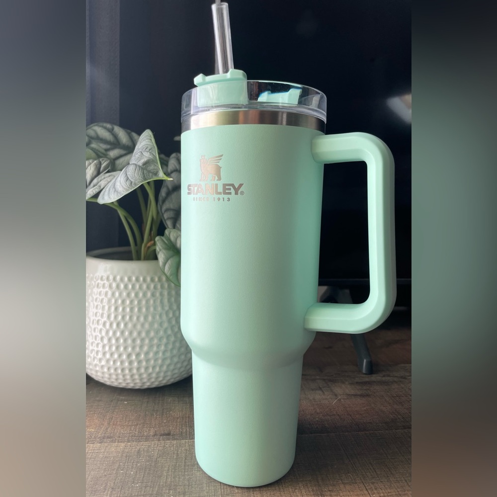 🌟 OG Bay 🩵🍃 Target exclusive Stanley 40oz travel quencher tumbler HTF